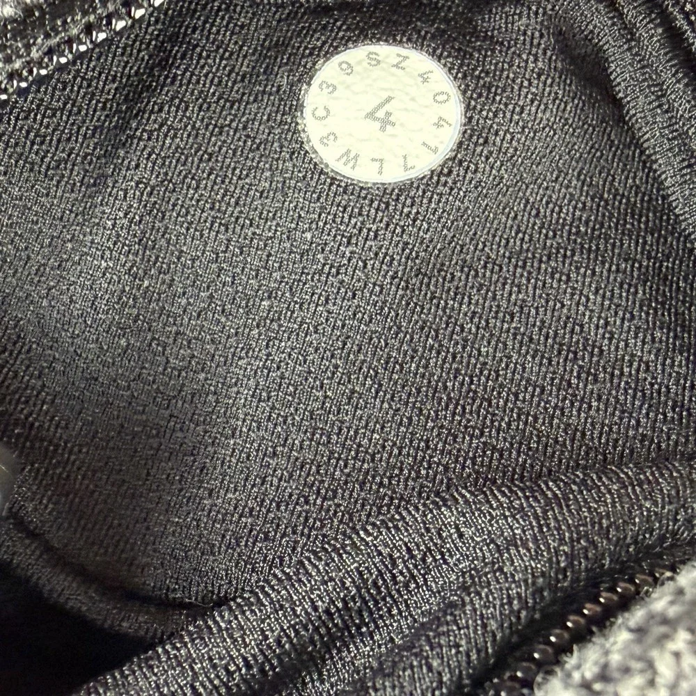 Lululemon Womens Black Quarter Zip Long Sleeve Activewear Pullover Jacket Size 4